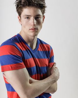 BLUE MEN'S T-SHIRT 1D25SS4061SS0105