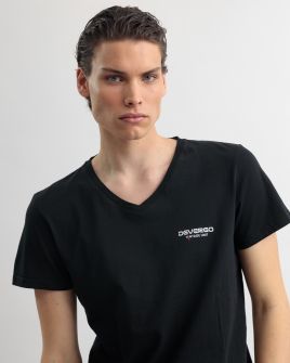 BLACK MEN'S T-SHIRT 1D25SS4064SS0105