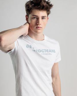 WHITE MEN'S T-SHIRT 1D25SS4059SS0105