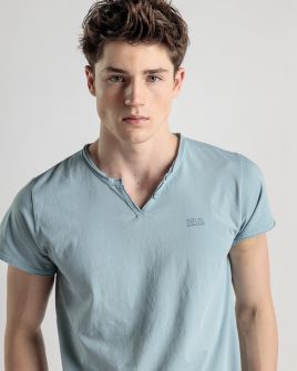 BLUE MEN'S T-SHIRT 1D25SS4033SS0106