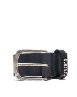 BLACK MEN'S LEATHER BELT 1D25FW8090BL2100