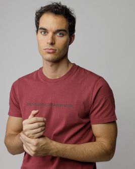 BORDEAUX MEN'S SHORT SLEEVE T-SHIRT 1D25FW4034SS0124