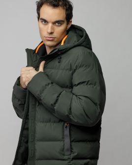 KHAKI MEN'S COAT 1D25FW3070KA1600