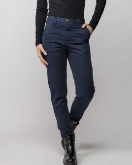 BLUE WOMEN'S CHINO PANTS 2D25FW1541LP6106