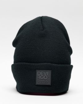 BLACK MEN'S KNITTED CAP 1D25FW8011HA1100