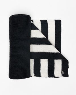 BLACK WOMEN'S KNITTED SCARF 2D25FW8519SC1101