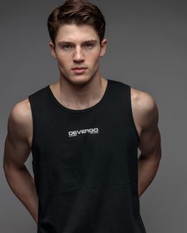 BLACK MEN'S SINGLET 1D26SS4013SL0105