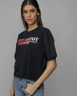 BLACK WOMEN'S SHORT SLEEVE T-SHIRT 2D26SS4526SS0105
