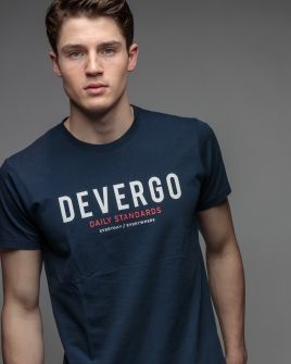 BLUE MEN'S SHORT SLEEVE T-SHIRT 1D26SS4038SS0105