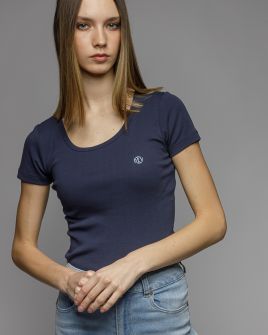 BLUE WOMEN'S SHORT SLEEVE T-SHIRT 2D26SS4521SS3305