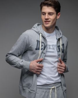 GREY MEN'S ZIP SWEATER 1D26SS4084KA0705