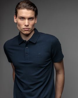 BLUE MEN'S SHORT SLEEVE POLO SHIRT 1D26SS4026SS2405