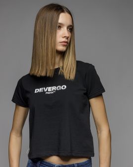 BLACK WOMEN'S SHORT SLEEVE T-SHIRT 2D26SS4542SS0224