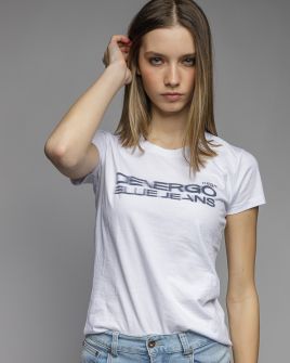 WHITE WOMEN'S SHORT SLEEVE T-SHIRT 2D26SS4549SS0105