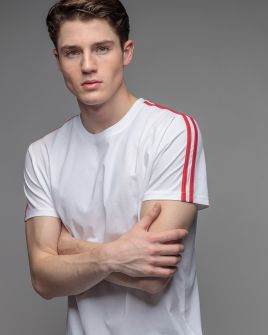 WHITE MEN'S SHORT SLEEVE T-SHIRT 1D26SS4021SS0405