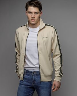 BEIGE MEN'S ZIP SWEATER 1D26SS4081KA0701