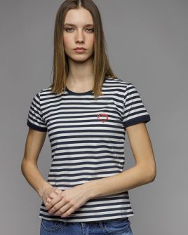 BLUE WOMEN'S SHORT SLEEVE T-SHIRT 2D26SS4530SS0105