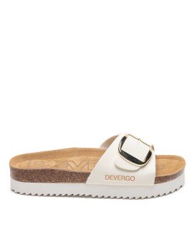 WHITE WOMEN'S SLIPPERS  - GAIA BUCKLE DE26SS2549BU PT