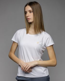 WHITE WOMEN'S SHORT SLEEVE T-SHIRT 2D26SS4547SS0105