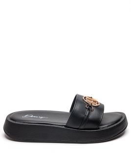BLACK WOMEN'S SLIPPERS  - SHARON DE26SS2521PU SY