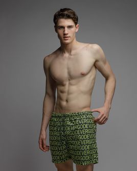 BLACK MEN'S BEACH SHORTS 1D26SS1057SP6000
