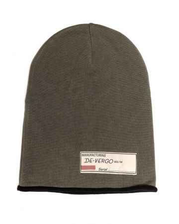 KHAKI MEN'S KNITTED HAT 1D22FW8003HA0100