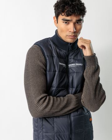 BLUE MEN'S SHORT VEST 1D23FW7019SL1600