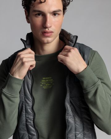 GREY MEN'S VEST 1D24SS7003SL1600