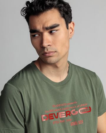 GREEN MEN'S T-SHIRT 1D24SS4023SS0105