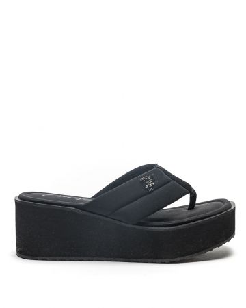 BLACK WOMEN'S SLIDES - NICKY DE24SS2584EV