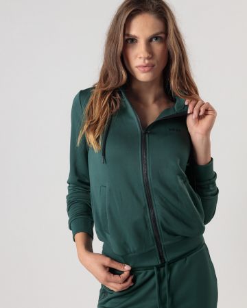 GREEN WOMEN'S SWEATSHIRT 2D24FW4581KA0701