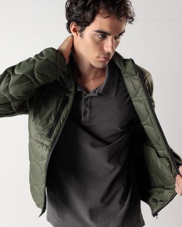 KHAKI MEN'S TRANSITIONAL JACKET 1D24FW7001KA1600