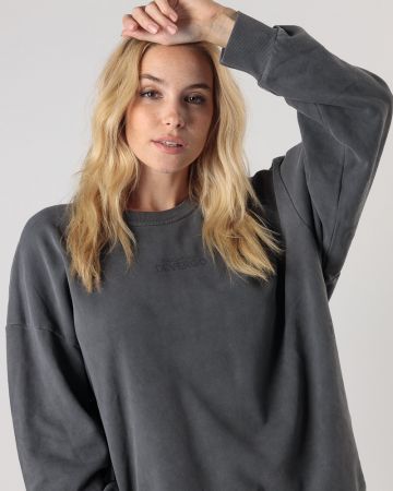 GREY WOMEN'S SWEATSHIRT 2D24FW4587LS0706