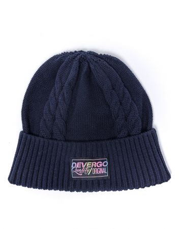 BLUE WOMEN'S KNITTED HAT 2D24FW8504HA1101