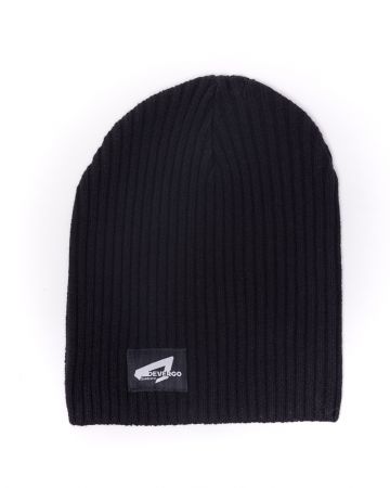 BLACK MEN'S KNITTED HAT 1D24FW8004HA1122