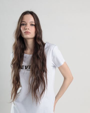 WHITE WOMEN'S T-SHIRT 2D25SS4551SS0205