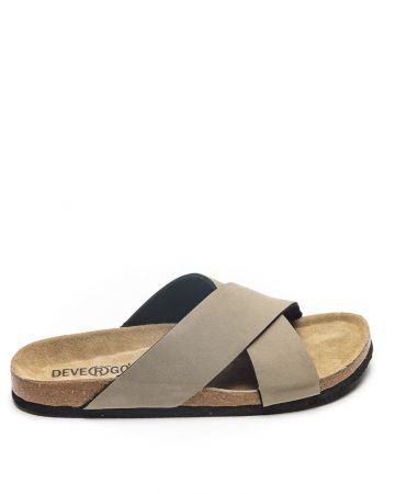 BEIGE MEN'S SLIDES - FELIX DE25SS2003PU HV