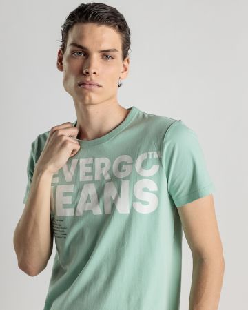 BLUE MEN'S T-SHIRT 1D25SS4022SS0124