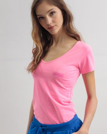 PINK WOMEN'S T-SHIRT 2D25SS4537SS0205