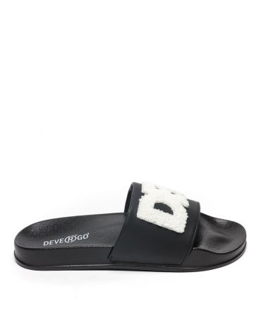 BLACK WOMEN'S SLIDES - CARAVELLA FROTTY DE25SS2508PU RE