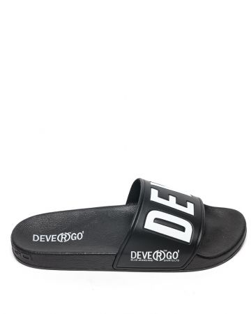 BLACK MEN'S SLIDES - CARAVEL DE25SS2026PU SY