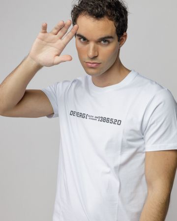 WHITE MEN'S SHORT SLEEVE T-SHIRT 1D25FW4049SS0105