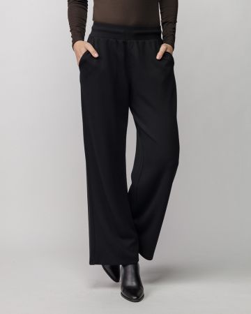 BLACK WOMEN'S SWEATPANTS 2D25FW1594LP1201