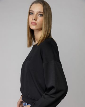 BLACK WOMEN'S SWEATER 2D25FW4594LS1201