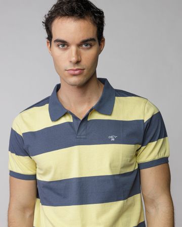 YELLOW MEN'S SHORT SLEEVE POLO SHIRT 1D25FW4055SS0105