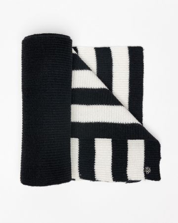 BLACK WOMEN'S KNITTED SCARF 2D25FW8519SC1101