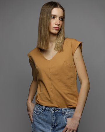 YELLOW WOMEN'S TOP 2D26SS4531SL0205