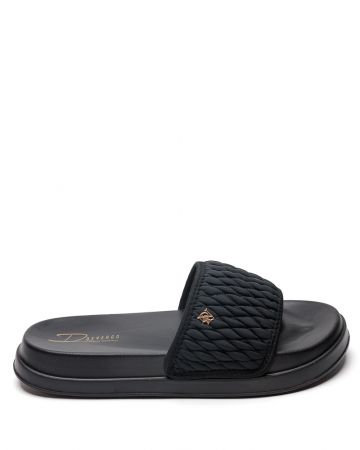 BLACK WOMEN'S SLIPPERS  - SOLENA DE26SS2526NY RE