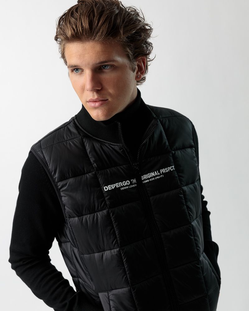 Devergo Black colored Men's short vest MEN'S VEST Devergo Official