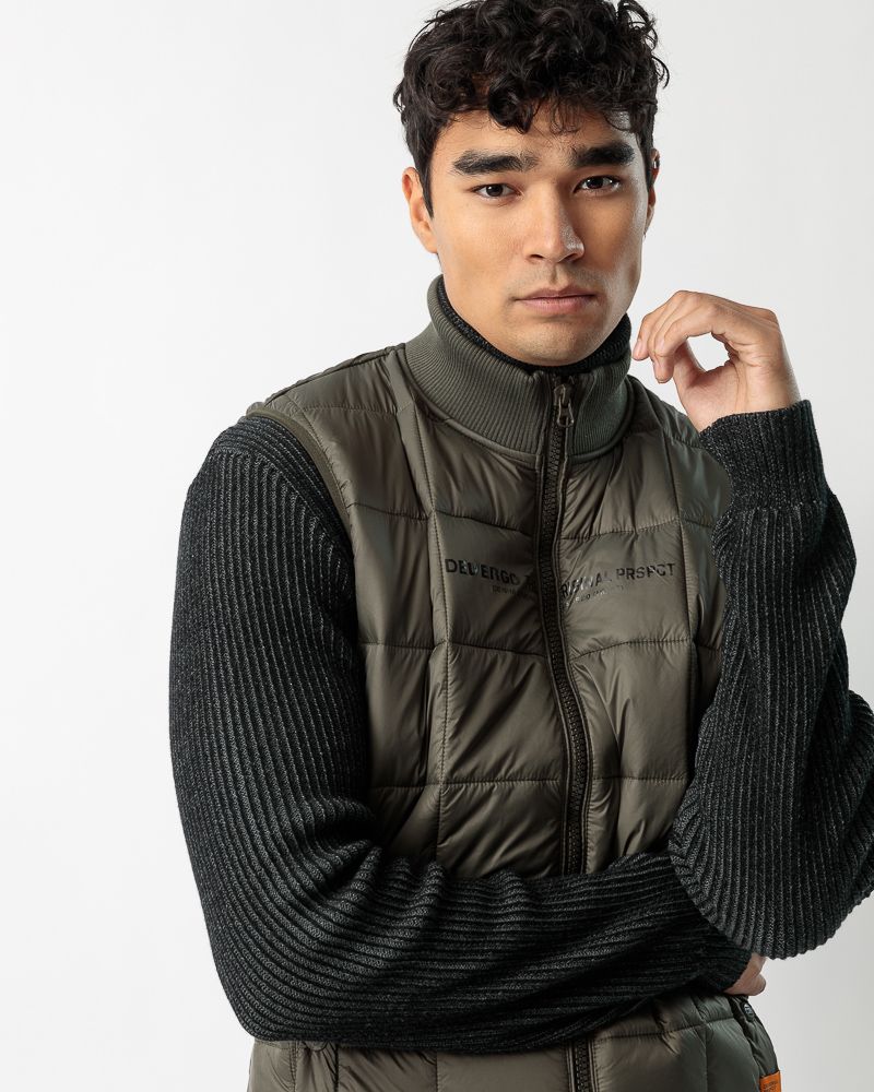 Devergo Green colored Men's short vest MEN'S VEST Devergo Official